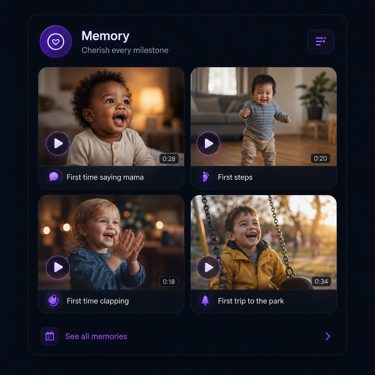 Memory capture feed